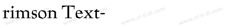 rimson Text字体转换